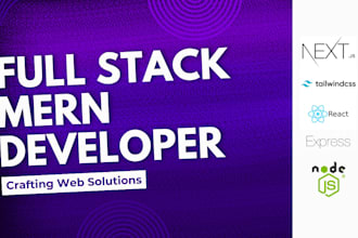 be full stack mern, next js, node js developer
