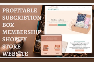 design profitable subscription box membership store auction website