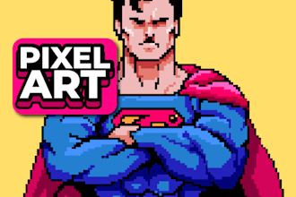 draw your character in pixel art