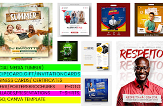 design social media posts and custom canva templates for you
