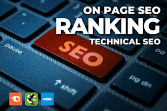 do on page SEO and technical optimization for wordpress or wix website