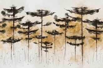 create elegant watercolor wallpaper and wall murals for large wall prints