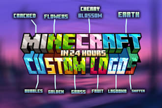 make your eye catchy custom minecraft text logo in 24h