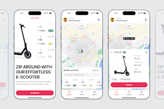 build escooter app, ebike app, ride sharing app, for android and IOS