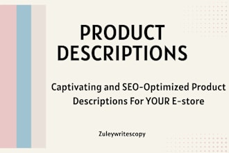 write persuasive SEO product descriptions