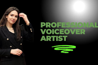 be your professional voiceover artist