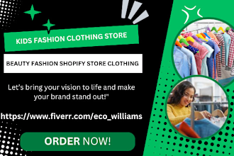 design kids fashion clothing store beauty fashion shopify store clothing