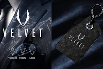 create fashion or clothing logo with brand style guides