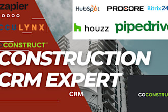 setup hubspot pipedrive houzz coconstruct zoho procure bitrix24