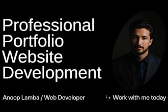 build a professional portfolio website using react