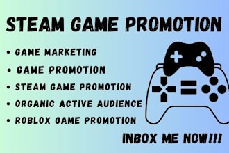 do steam game promotion to get more visibilities and wishlist