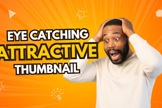 design attractive eye catchy youtube thumbnail