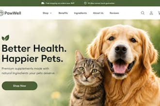 build pet shopify store pet supplies store pet website pet dropshipping website
