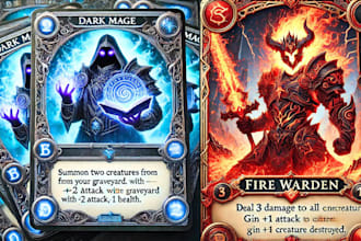 draw card game, 3d card box, card game design, board game, card game art