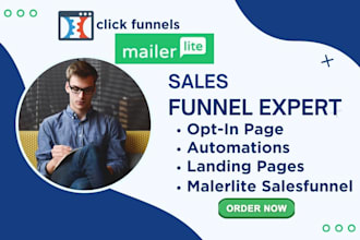 design clickfunnel salesfunnel, mailerlite salesfunnel,clickfunnel ,mailer box