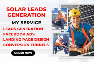 solar leads solar energy leads solar leads via facebook ads with landing page