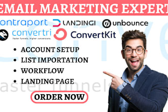 setup ontraport landingi unbounce landing page convertri convertkit mailerlite