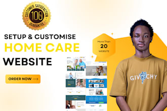 design home care website assisted living website hospice website home care logo
