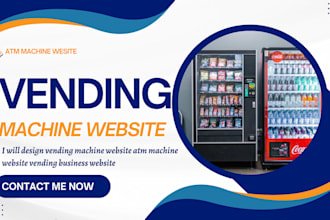design vending machine website atm machine website vending business website