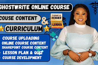 write online course content, elearning course promotion, workbook course content
