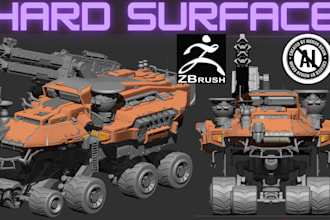 do hard surface 3d model
