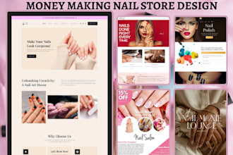 design money making nail shopify polish nail store beauty nail website
