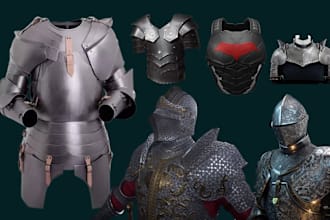 do 3d armor cosplay armour medieval knight pepakura scifi mech suit 3d clothing