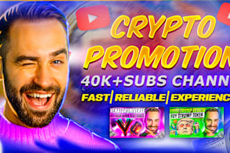 do crypto token promotion on youtube