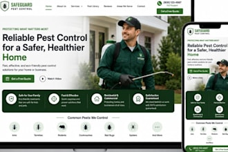 build SEO pest control website fumigation exterminator website cleaning website