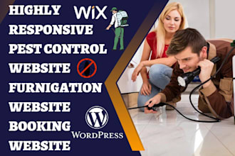 build pest control website fumigation website booking website pest website