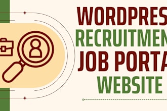 create recruitment agency, job portal agency, job board website with listing