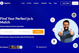 create recruitment agency, job portal agency, job board website with listing