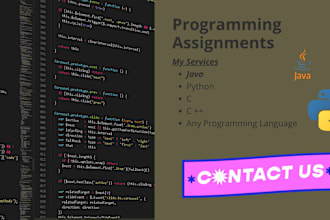 programming assignments in java, c, cpp