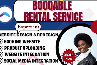 build KPI booqable rental website design, online booking, apps and integration