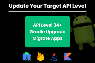 update the app API level to 34, and upgrade gradle version