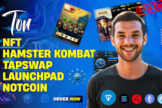 build dex tapswap bot mini app hamster kombat doghouse on ton solana