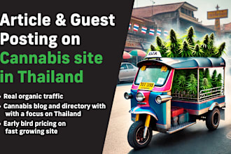 write a guest post on high traffic cannabis blog in thailand