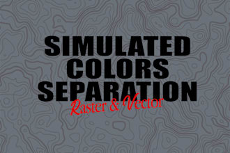 vector and raster photoshop color separation for screen printing