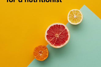 create a diet plan and be a nutritionist for you