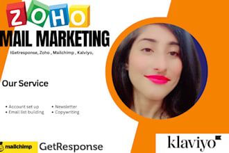 do email marketing kalviyo, zoho, getresponse, mailchimp,