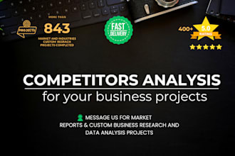 do indepth market research and competitor analysis for your business