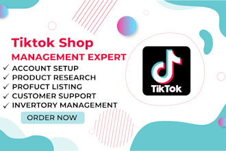be your tiktok shop virtual assistant and manage your tiktok account