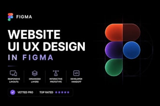 design a modern figma website UI UX