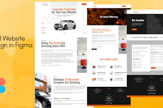 design or redesign your multiple page website in figma