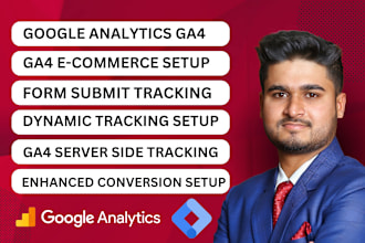 setup google analytics 4 and ga4 ecommerce tracking via GTM