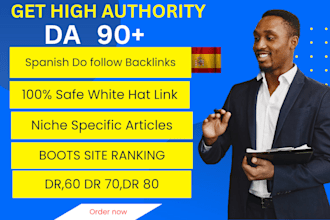 build high quality spanish seo contextual backlink,link building