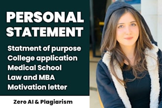 edit personal statement, statement of purpose, or college application essay