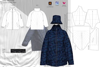 create tech packs and 3d garment design in clo3d