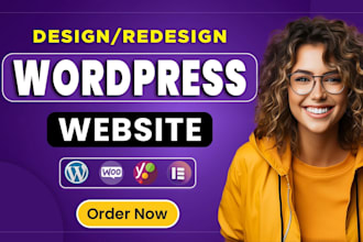 build wordpress website, create blog website or design, redesign wordpres