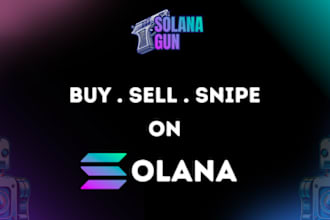 build automated solana trading bot, arbitrage trading bot, volume bot